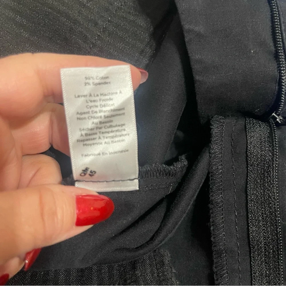 Talbots Black Cropped Pants Size 2P - Picture 10 of 11